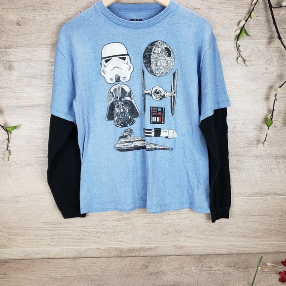 💞5/15$ Star Wars Boys Long Sleeve Tee - Picture 6 of 8